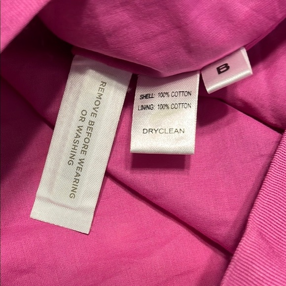 LOFT Pink Floral Eyelet Scallop Trim Mini Skirt Sz 6 - Picture 7 of 7